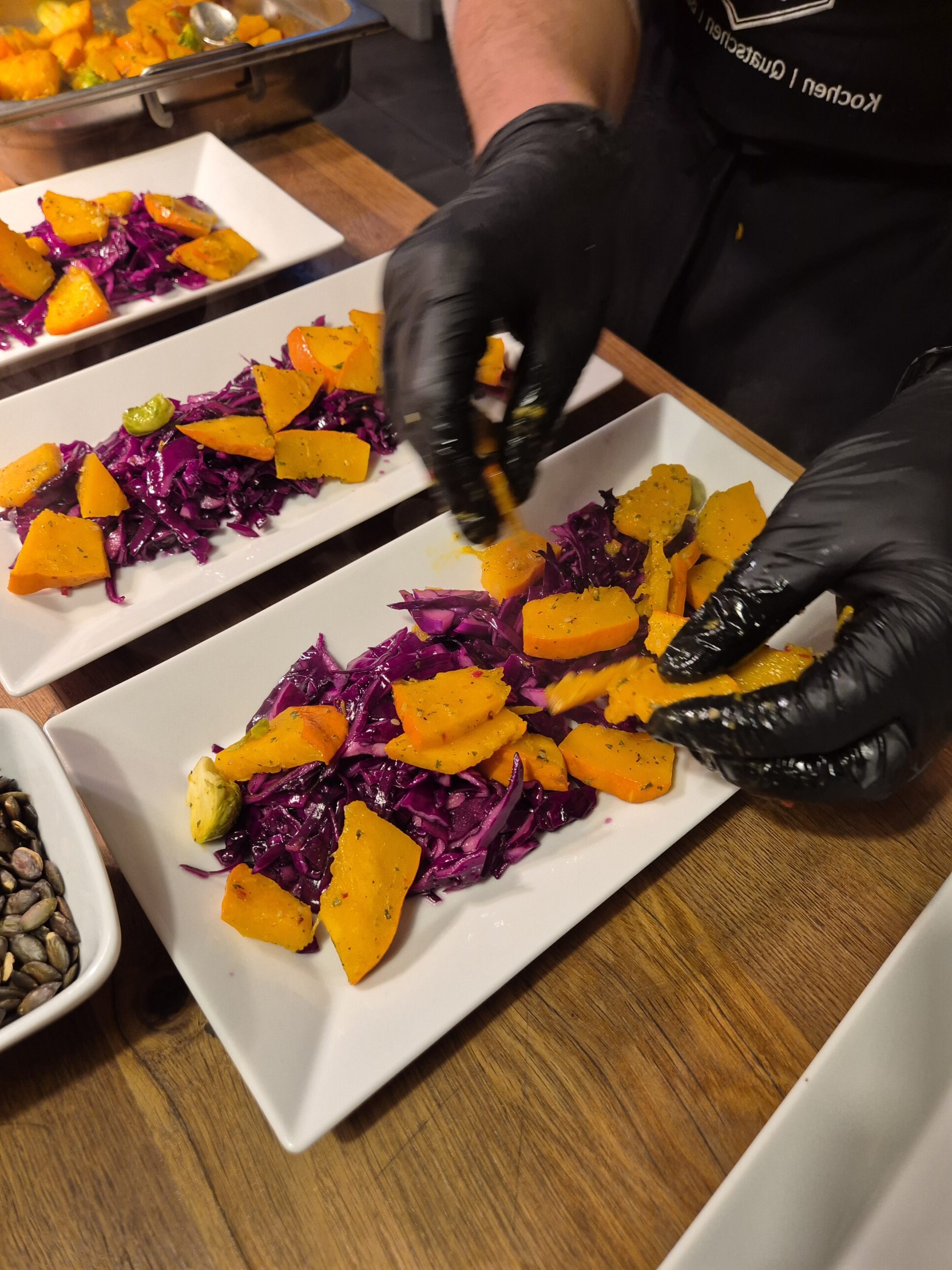 Vegetarische Gerichte im Rampenlicht