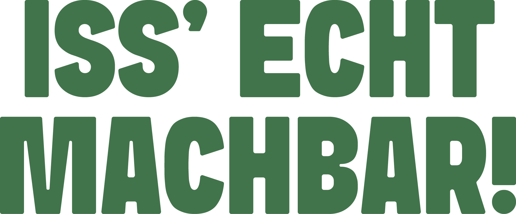 ISS' ECHT MACHBAR LOGO