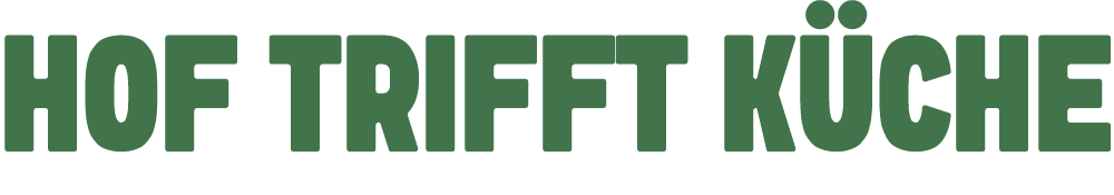 Hof trifft Küche Schriftzug