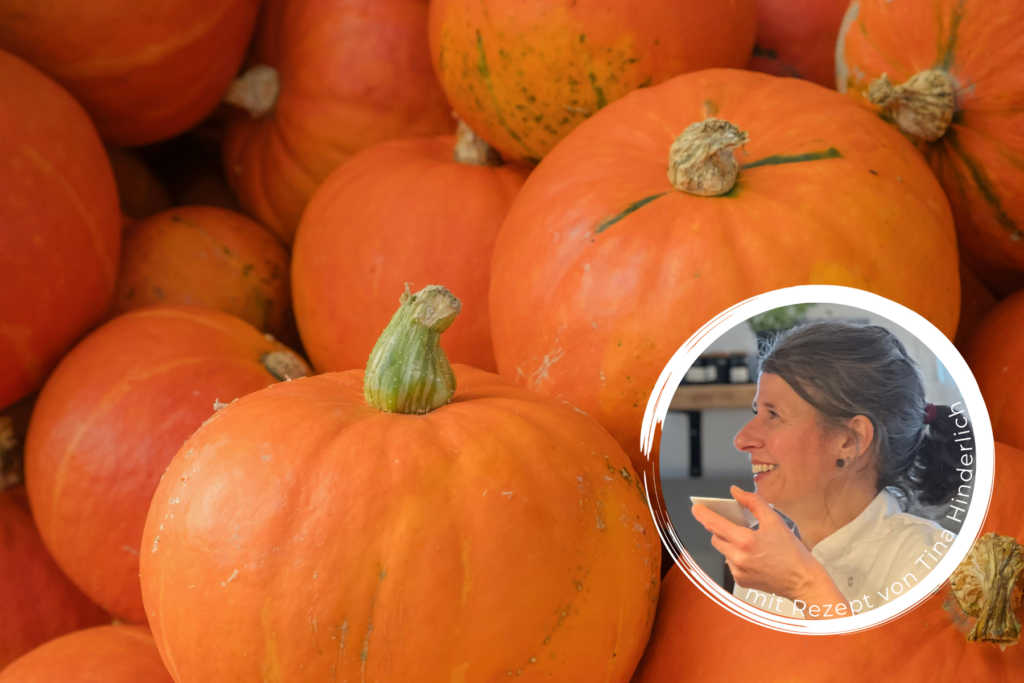 Saisonkalender Oktober mit Kürbis